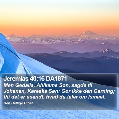 Jeremias 40:16 DA1871 Bible Verse Image