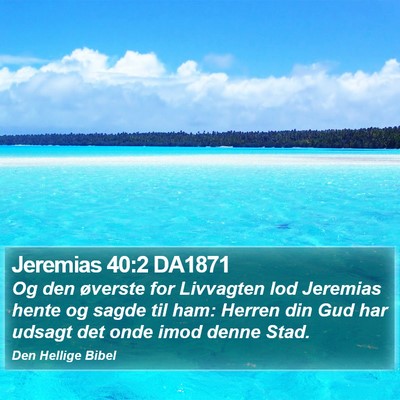 Jeremias 40:2 DA1871 Bible Verse Image
