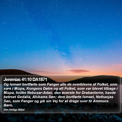 Jeremias 41:10 DA1871 Bible Verse Image
