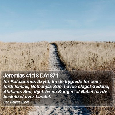 Jeremias 41:18 DA1871 Bible Verse Image