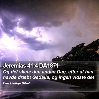 Jeremias 41:4 DA1871 Bible Verse Image