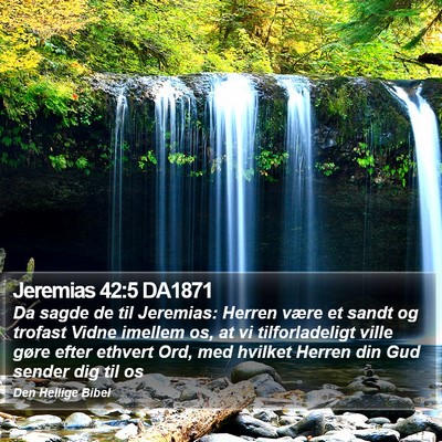 Jeremias 42:5 DA1871 Bible Verse Image