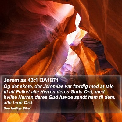 Jeremias 43:1 DA1871 Bible Verse Image