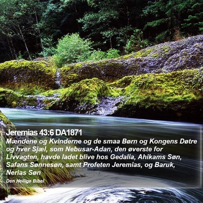 Jeremias 43:6 DA1871 Bible Verse Image