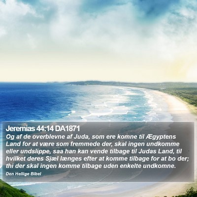 Jeremias 44:14 DA1871 Bible Verse Image