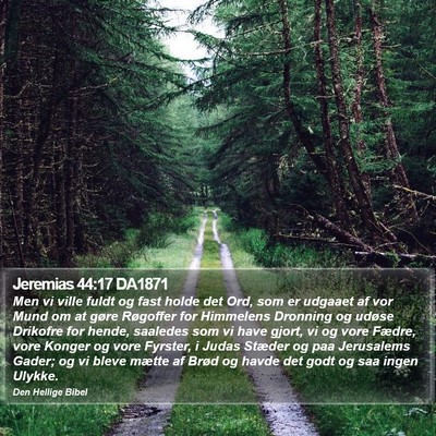 Jeremias 44:17 DA1871 Bible Verse Image