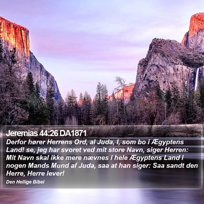 Jeremias 44:26 DA1871 Bible Verse Image