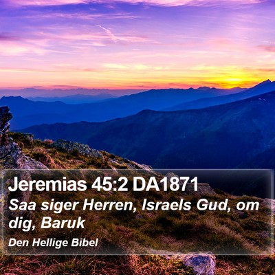 Jeremias 45:2 DA1871 Bible Verse Image