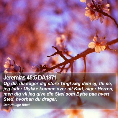Jeremias 45:5 DA1871 Bible Verse Image
