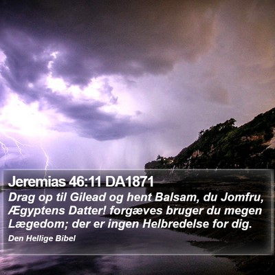 Jeremias 46:11 DA1871 Bible Verse Image