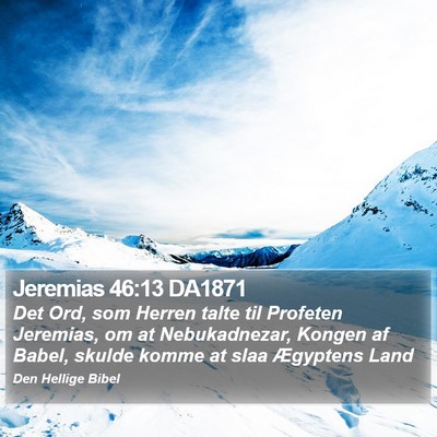 Jeremias 46:13 DA1871 Bible Verse Image
