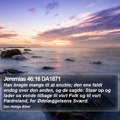 Jeremias 46:16 DA1871 Bible Verse Image