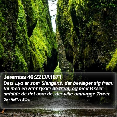 Jeremias 46:22 DA1871 Bible Verse Image