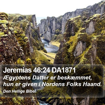 Jeremias 46:24 DA1871 Bible Verse Image