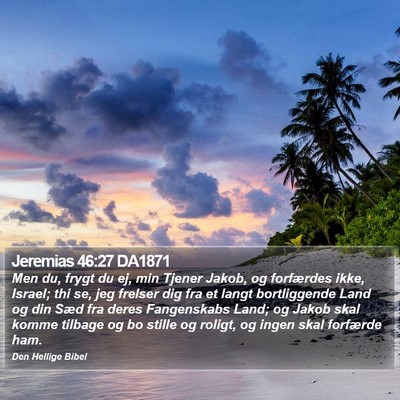 Jeremias 46:27 DA1871 Bible Verse Image