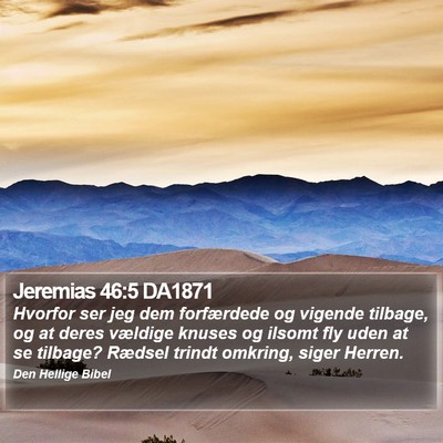 Jeremias 46:5 DA1871 Bible Verse Image