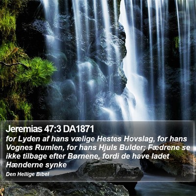 Jeremias 47:3 DA1871 Bible Verse Image