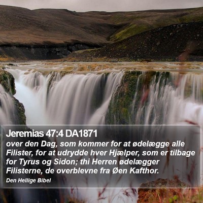 Jeremias 47:4 DA1871 Bible Verse Image