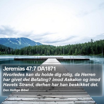 Jeremias 47:7 DA1871 Bible Verse Image