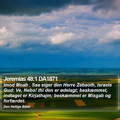Jeremias 48:1 DA1871 Bible Verse Image