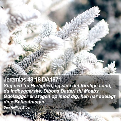 Jeremias 48:18 DA1871 Bible Verse Image
