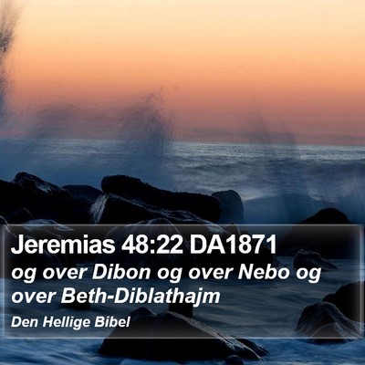 Jeremias 48:22 DA1871 Bible Verse Image