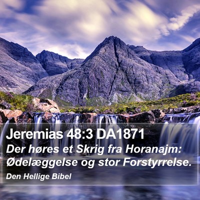 Jeremias 48:3 DA1871 Bible Verse Image