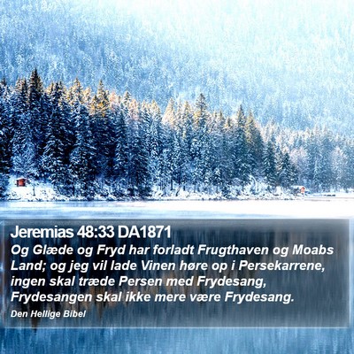 Jeremias 48:33 DA1871 Bible Verse Image