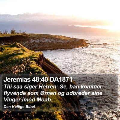 Jeremias 48:40 DA1871 Bible Verse Image