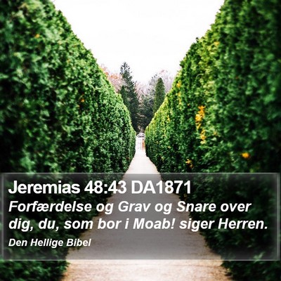 Jeremias 48:43 DA1871 Bible Verse Image