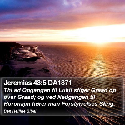 Jeremias 48:5 DA1871 Bible Verse Image