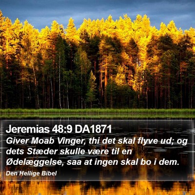 Jeremias 48:9 DA1871 Bible Verse Image