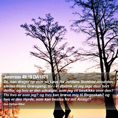 Jeremias 49:19 DA1871 Bible Verse Image