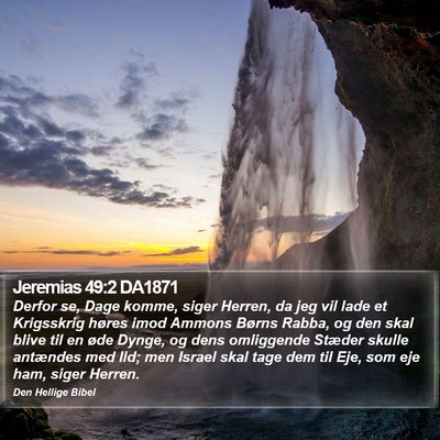Jeremias 49:2 DA1871 Bible Verse Image