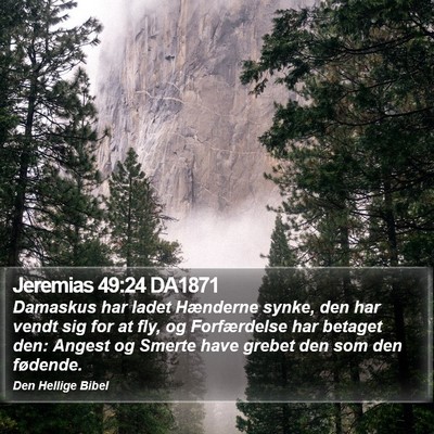Jeremias 49:24 DA1871 Bible Verse Image