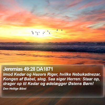 Jeremias 49:28 DA1871 Bible Verse Image