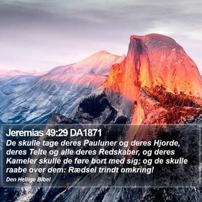 Jeremias 49:29 DA1871 Bible Verse Image