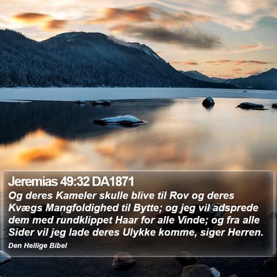 Jeremias 49:32 DA1871 Bible Verse Image