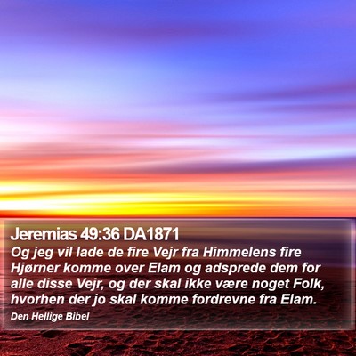 Jeremias 49:36 DA1871 Bible Verse Image