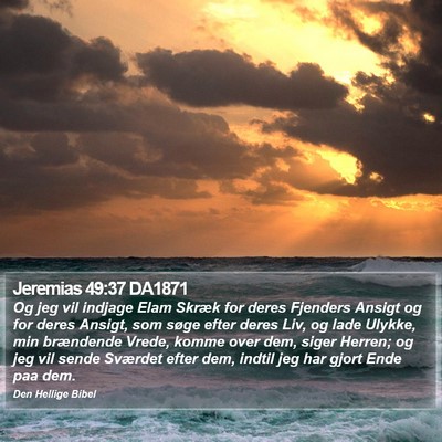 Jeremias 49:37 DA1871 Bible Verse Image