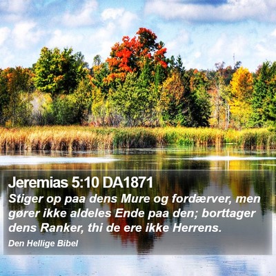 Jeremias 5:10 DA1871 Bible Verse Image