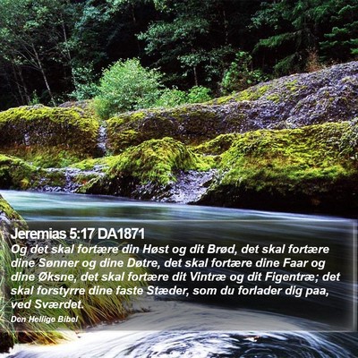 Jeremias 5:17 DA1871 Bible Verse Image