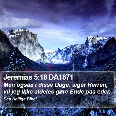 Jeremias 5:18 DA1871 Bible Verse Image