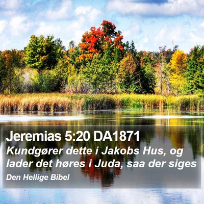 Jeremias 5:20 DA1871 Bible Verse Image