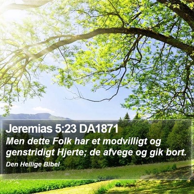 Jeremias 5:23 DA1871 Bible Verse Image