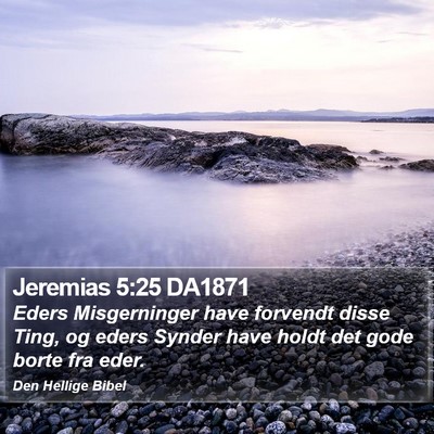Jeremias 5:25 DA1871 Bible Verse Image