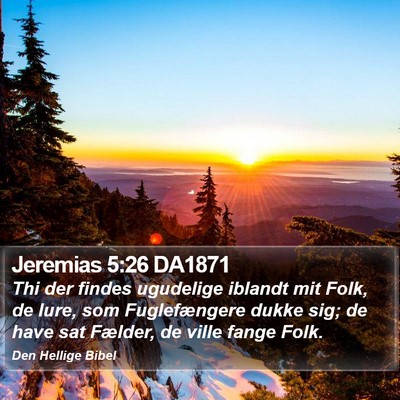 Jeremias 5:26 DA1871 Bible Verse Image