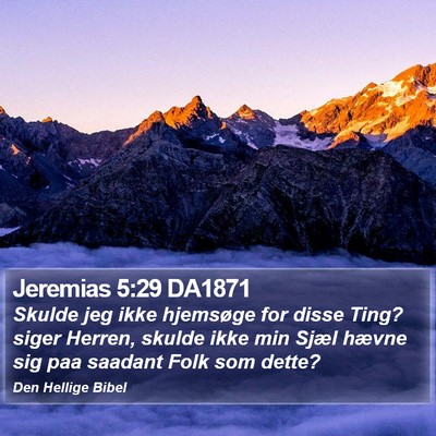 Jeremias 5:29 DA1871 Bible Verse Image