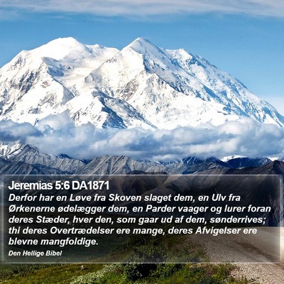 Jeremias 5:6 DA1871 Bible Verse Image