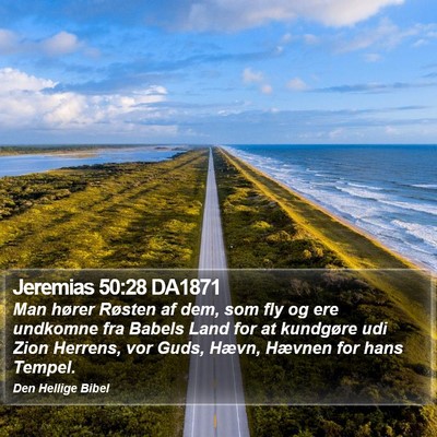 Jeremias 50:28 DA1871 Bible Verse Image